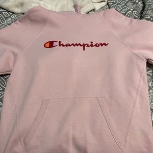 Pink champion hoodie